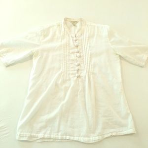 White tunic sheer by Banana Republic